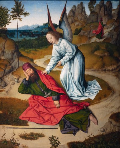 كنيسة الرعية (كنيسة أبرشية القديس بطرس). لوحة. العشاء الأخير. ديرك بوتس. 1464-1468. التفاصيل. اللوحة اليمنى. بواسطة ديرك بوتس