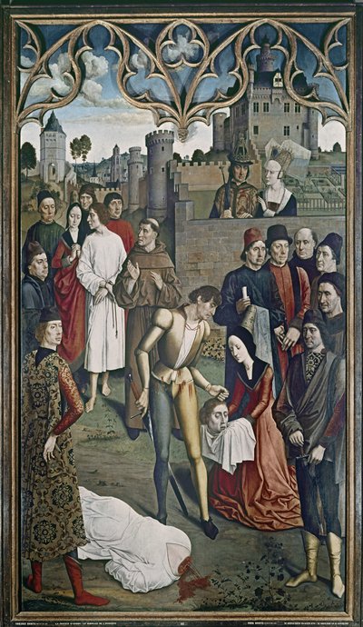 قاضي الإمبراطور أوتو: إعدام الأبرياء ، 1473-1475 (انظر أيضًا 3672) بواسطة ديرك بوتس