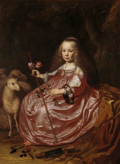 صورة لكلارا اليوجن كلارا اليوين (1635-1674. ابنة ابراهام اليوين وجيرترويد هوفتمان بواسطة ديرك ديركش. فان سانتفورت