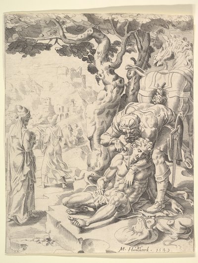 مثل السامري الصالح ، 1549. بواسطة ديرك فولكرتسين كورنهيرت