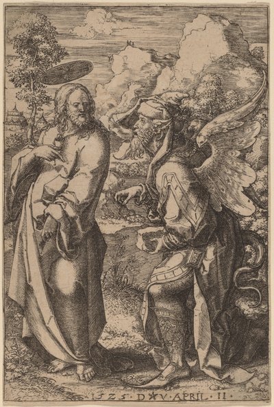 تجربة المسيح بواسطة Dirk Jacobsz Vellert