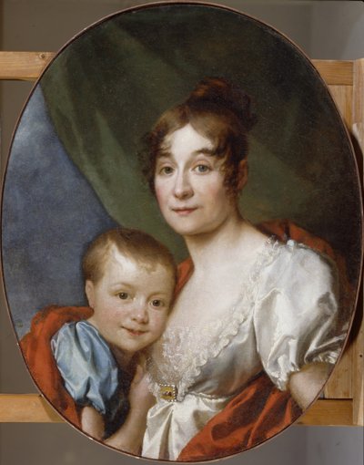 صورة الكونتيسة إيكاترينا ألكسندروفنا شاخوفسكايا 1777-1846 مع ابنة ، 1807 بواسطة Dmitri Grigorievich Levitsky