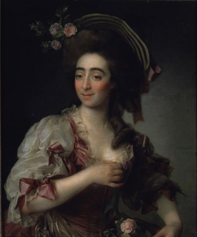 صورة لمغنية الأوبرا آنا دافيا برنوتشي ، 1782 بواسطة Dmitri Grigorievich Levitsky