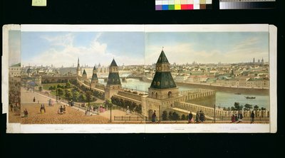 مستشفى Foundling و Zamoskvoreche من الكرملين ، من بانوراما موسكو ، نقشها فيليب Benoist (1813-c.1905) و Aubrun ، حانة. بواسطة Lemercier ، c.1840 بواسطة دميتري Indieitzeff