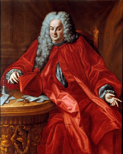 صورة لدومينيكو كانيفاري (1683-1745) دوج من جمهورية الجينات بين 1742 و 1744 لوحة منسوبة إلى دومينيكو بوكياردو (1686-1746) من القرن الثامن عشر. 160x130 سم سيستري ليفانتي ، جاليريا ريزي بواسطة دومينيكو (Attr.to) بوكياردو