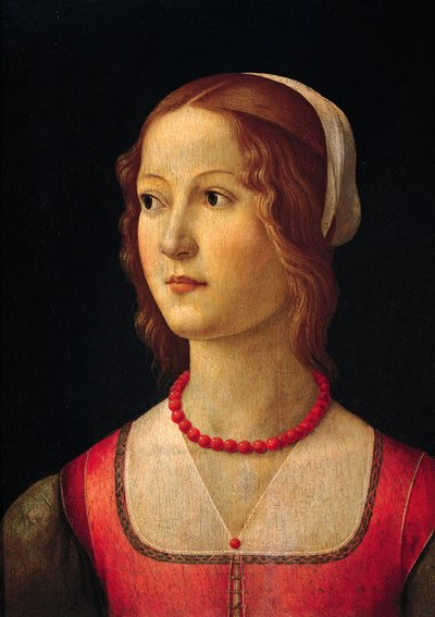 صورة لفتاة صغيرة رسمها دومينيكو غيرلاندايو (1449-1494) ، حوالي عام 1485 بواسطة دومينيكو غيرلاندايو