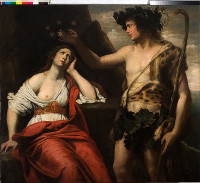 باخوس وأريادن بواسطة Domenico Il Sarzana Fiasella