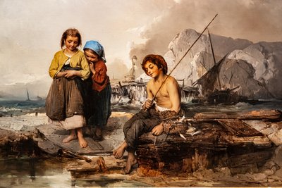 صيادون شباب بواسطة دومينيكو إندونو