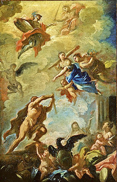 انتصار هرقل (زيت على قماش) بواسطة دومينيكو موندو