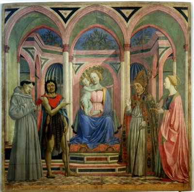 ال سانتا لوسيا دي Magnoli Altarpiece ، كاليفورنيا 1447 بواسطة دومينيكو فينيزيانو