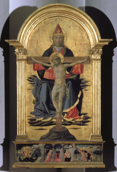 الثالوث المقدس (درجة الحرارة على اللوحة) بواسطة دومينيكو دي ميشلينو