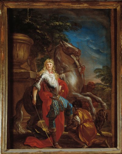 صورة لرجل نبيل من جنوة مع لوحة حصانه بواسطة دومينيكو بيولا (1627-1703) الجينات ، Musei di Strada Nuova (سابقًا Palazzo Bianco) بواسطة دومينيكو الأكبر بيولا