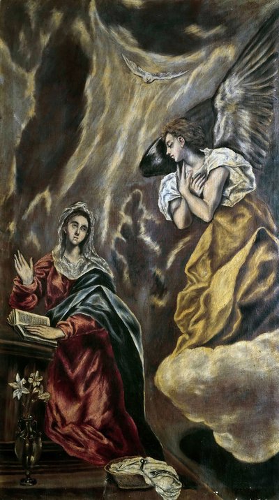 البشارة ، ج. 1610. بواسطة دومينكوس ثيوتوكوبولوس