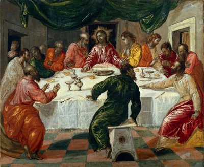 العشاء الأخير 1568. بواسطة Dominico El Greco