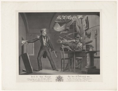 J: C: J: Van Speijk في الخامس من فبراير 1831 (العنوان على الكائن) بواسطة جوزيف روز ليميرسيه