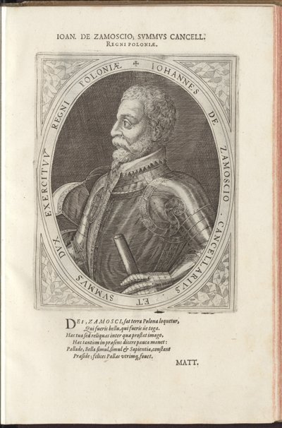 هيتمان جان زامويسكي 1542-1605 بواسطة Dominicus أو Custodis Custos