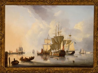 الإنجليزية ذات الطابقين - اللوحة ، 1829 ، ت. D. de Bast بواسطة دومينيك دي باست