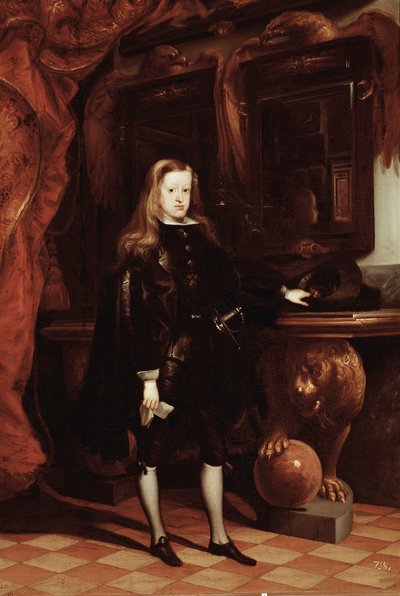 Portrait of Charles II of Spain (oil on canvas, c.1675) بواسطة دون خوان كارينو دي ميراندا