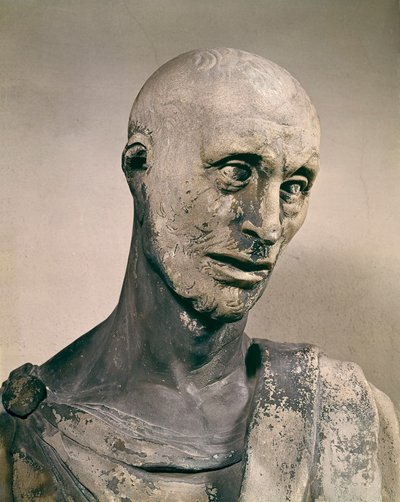 "" Le prophete Habacuc (Habaquq، Habakuk، Habakkuk، Abakouk، Havakuk) "" ​​Sculpture en marbre de Donato de Betto Bardi dit Donatello (1386-1466) 1427-1436 Florence، Museo dell