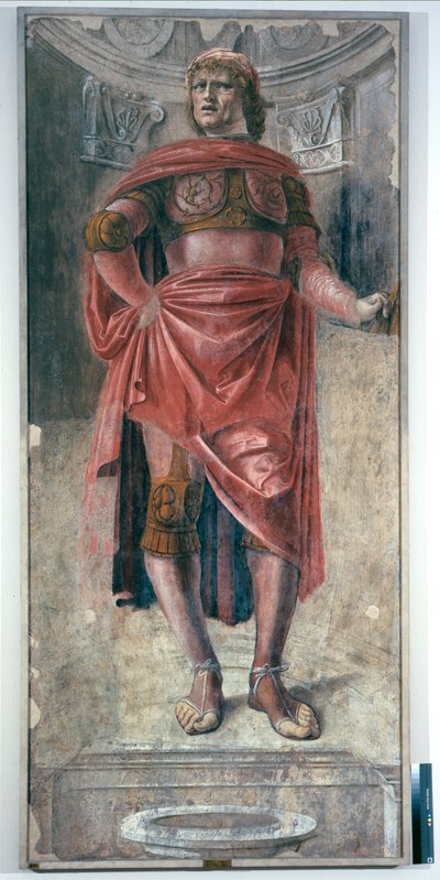 Man with a Two-Handed Sword, c.1486 (detached fresco mouted on canvas) بواسطة دوناتو برامانتي