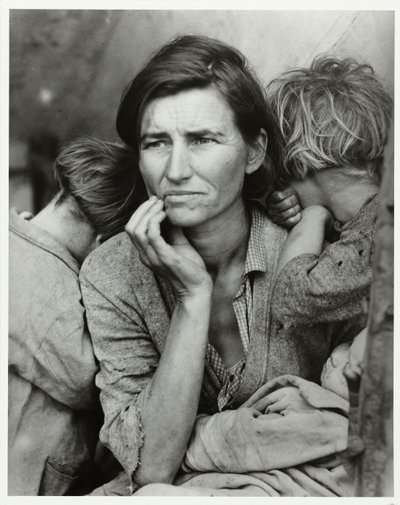 بورتريت فان فلورنس أوينز طومسون أم مهاجرة ، 1936 (العنوان الأصلي) بواسطة دوروثيا لانج
