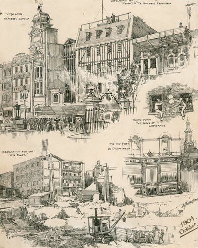 رسومات تخطيطية للندن من أكتوبر 1901 (نقش) بواسطة دوغلاس ماكفيرسون