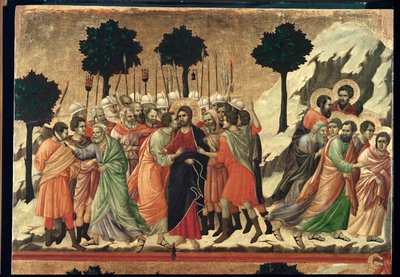 مذبح مايستا، رسمت في 1308-1311 لكاتدرائية سيينا ... بواسطة دوتشيو دي بونينسينيا