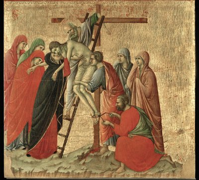 مذبح مايستا، رسمت في 1308-1311 لكاتدرائية سيينا ... بواسطة دوتشيو دي بونينسينيا