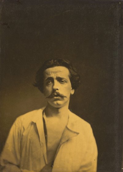 ألم شديد ، رأس المسيح يسار ، ذكرى حب أو نظرة منتشية إلى اليمين ، 1854-1856. بواسطة دوشين دي بولوني