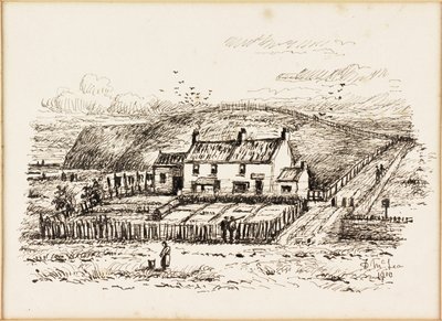 The Wash House Hill و Betty Heron&39;s Cottage (حبر على ورق) بواسطة دنكان إف ماكليا