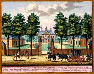 Bekenstein House of Pleasure ، من Het Zeganpralent Kennemerlant بقلم هندريك دي ليث وماتياس برويريوس فان نيديك ، تم نشره بين 1700 و 30 بواسطة المدرسة الهولندية