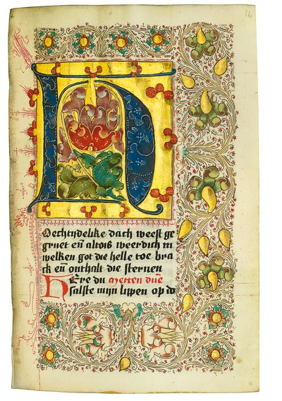 كتاب الساعات وكتاب الصلاة باللغة الهولندية ، راينلاند السفلى ، إميريش ، كليفز ، c.1480 بواسطة المدرسة الهولندية
