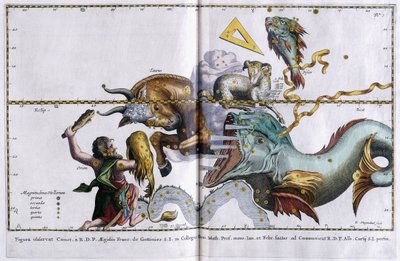 الخريطة السماوية للأبراج: Orion ، Taurus ، Aries and Pisces ، 1666-1668 بواسطة المدرسة الهولندية