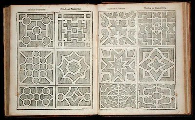 تصميمات للصالات ، من "البستاني الهولندي" بقلم يوهان فان دير جروين ، نُشرت عام 1699 (نقش) (انظر أيضًا 171922 بواسطة المدرسة الهولندية
