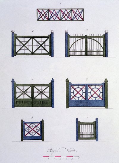 تصاميم من مجلة Gems Garden من تأليف G. van Laar ، تم نشرها عام 1802 بواسطة المدرسة الهولندية