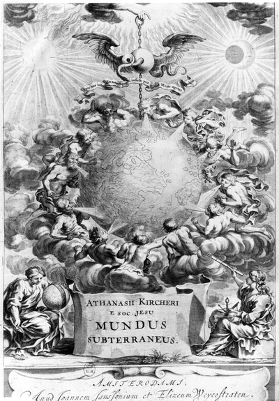 صورة من Mundus Subterraneus بواسطة أثناسيوس كيرشر (1602-80) 1664 ، أمستردام بواسطة المدرسة الهولندية