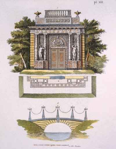 زينة الحديقة ، من مجلة Garden Gems بقلم G. van Laar ، تم نشره عام 1802 بواسطة المدرسة الهولندية