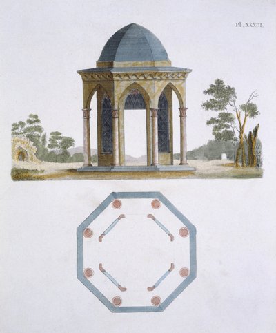 رسم توضيحي من مجلة Gems Garden من تأليف G Van Laar ، 1802 بواسطة المدرسة الهولندية