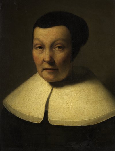 Portrait of an Elderly Lady (oil on canvas) بواسطة المدرسة الهولندية
