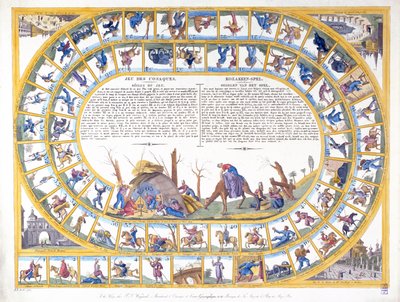 لعبة القوزاق مع رسوم توضيحية لأنواع مختلفة من الجنود الروس ، 1815-16 بواسطة المدرسة الهولندية