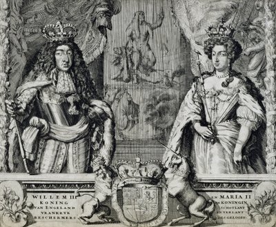 وليام الثالث (1650-1702) وماري الثانية (1662-94) ، ج .1688-94 بواسطة المدرسة الهولندية