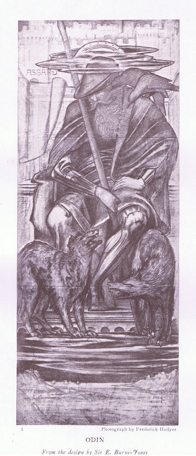 تصميم Odin-a بواسطة E Burne Jones ، 1920s بواسطة إي بيرن جونز