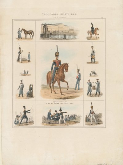 الزي الرسمي لفوج Izmailovsky ، 1840 بواسطة إي جيلبرتسون