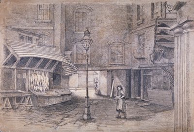 متجر بولترر في كلير ماركت ، وستمنستر ، لندن ، c1850 بواسطة E Holah