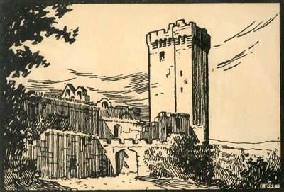 "Abbaye De Montmajour - دير Montmajour القديم" ، حوالي عشرينيات القرن العشرين. بواسطة إي لاجيت