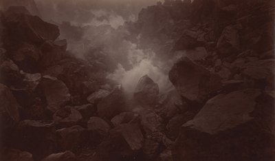 فوهة بركان ، Quetzaltenango-Guatemala1875. بواسطة ايدويرد مويبريدج