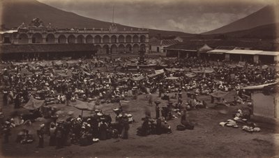 بلازا وقصر فايسروي - أنتيغوا دي غواتيمالا 1877. بواسطة ايدويرد مويبريدج