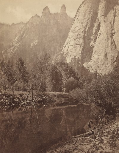 أبراج الكاتدرائية، وادي يوسمايت، 1872 (صورة) بواسطة ايدويرد مويبريدج