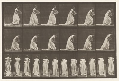 اللوحة 199.Courtseying ، مروحة في اليد اليمنى ، 1885 بواسطة ايدويرد مويبريدج
