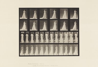 اللوحة 39. المشي واليدين المنخرطين في الحياكة ، 1872-1885 بواسطة ايدويرد مويبريدج